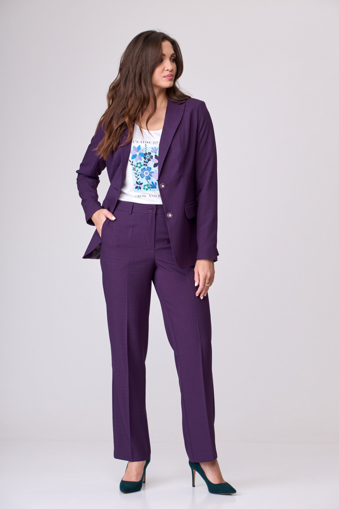 Костюм БелЭльСтиль 205+596 фуксия - фото 2